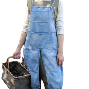 Grembiule da Lavoro Professionale Duolai con Tasche, Grembiule Regolabile con Spacco Posteriore per Caffè, Ristorante, Giardino - Product Image 4