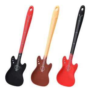 Spatule à crème en forme de <span class=keywords><strong>guitare</strong></span>, <span class=keywords><strong>grattoir</strong></span> de pâtisserie en silicone, outils de pâtisserie - Product Image 1