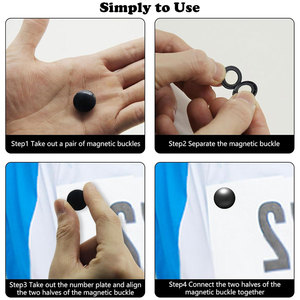 Clip magnétique pour dossard de course, cyclisme, fixation rapide pour numéros de course, boucle pour marathon et sports sur piste - Product Image 5