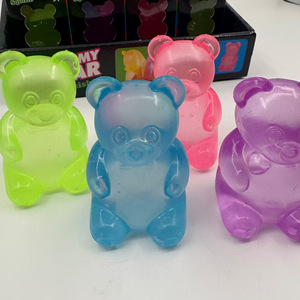 Nouveau produit : Ours en peluche Maltose End Box, jouet anti-stress à presser et rire, gadget de relaxation, jouet à rebond lent, en boîte - Product Image 3
