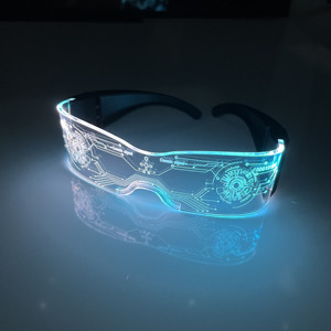 <span class=keywords><strong>Gafas</strong></span> LED Luminosas <span class=keywords><strong>de</strong></span> Neón para Adultos, <span class=keywords><strong>Gafas</strong></span> Brillantes para Fiestas Rave, Cosplay, Bar, Cumpleaños, DJ, Accesorios para Actuaciones en Escenario - Product Image 3