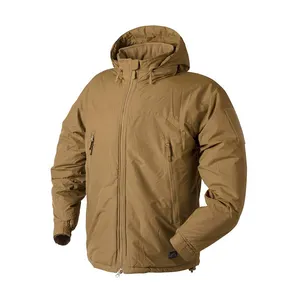 High Quality Customized Cold Weather Hiking Warm Windproof Hooded Coat Tactical Outdoor Winter Jacket For Men