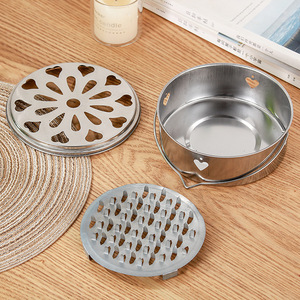 Mosquito Coil <b>Box</b> Stainless Steel Round With Lid Indoor Outdoor Use <b>Fireproof</b> Safe - Product Image 1