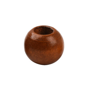 Wood Beads 20mm Round Large Hole For Bracelet Making DIY Craft Jewelry Making Accessories Colored Loose Beads - Product Image 4