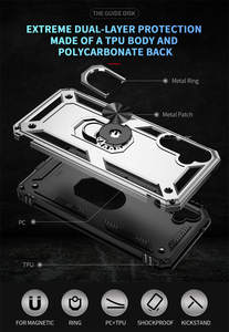 Funda de Armadura para Samsung Galaxy S25 Ultra S24 Plus S23 FE S22 S21 S20, anillo de Metal de rotación de 360 grados, funda de teléfono con soporte para coche - Product Image 6