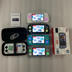 XF43 <span class=keywords><strong>Console</strong></span> di gioco portatile 4.3 pollici IPS schermo doppio joystick 3D 3000mAh <span class=keywords><strong>Retro</strong></span> <span class=keywords><strong>Console</strong></span> per videogiochi supporto HD Out - Product Image 6