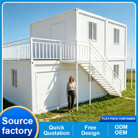 Casa Container Prefabbricata 20ft, Assemblaggio Completo a Bulloni, Design Moderno Rettangolare, Traspirante, Ecologica, Riciclabile, per Appartamenti e Hotel