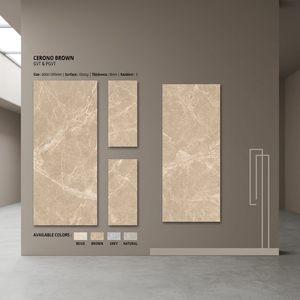 Foshan White Gloss Porcelain Tiles 600x1200mm for Hotel Interiors Contemporary Floor and Wall Spaces - Product Image 6
