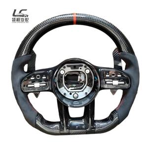 Volant sport en cuir et fibre de carbone, vente en gros d'usine, best-seller pour <span class=keywords><strong>Mercedes</strong></span>-Benz G500 W204 W205 W167 W213 W222 W207 W212 - Product Image 1