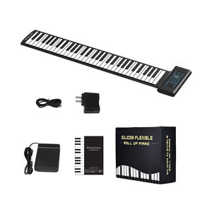लड़की इलेक्ट्रॉनिक कीबोर्ड संगीत उपकरणों के लिए चीन रंग डिजिटल पियानो का निर्माण 61 कुंजी रोल अप पियानो - Product Image 4