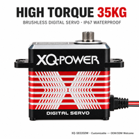 XQ-POWER XQ-S8335DW 35kg IP67 Servo numérique brushless étanche avec boîtier en aluminium 8.4V pour voiture RC, camion, bateau - Nouveauté 2026