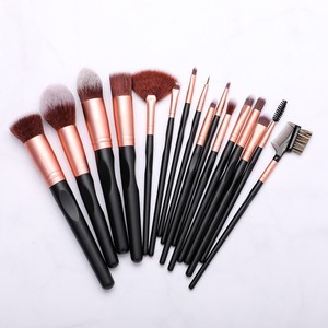 Pinceaux de <span class=keywords><strong>maquillage</strong></span> personnalisés noirs, 16 pièces, nouveau Design, avec un grand <span class=keywords><strong>prix</strong></span>, pinceaux de <span class=keywords><strong>maquillage</strong></span> cosmétiques pour femmes, ensemble de manche en bois - Product Image 4