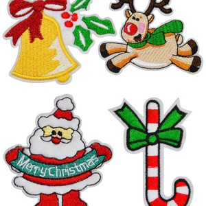 Preciosos Accesorios Navideños, Parches Termoadhesivos para Ropa, Parches Navideños Tejidos con Dibujos Animados Personalizados - Product Image 3