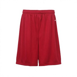 Shorts en maille pour hommes 100% polyester respirant anti-rétrécissement à taille mi-haute en dentelle tricotée vierge usine - Product Image 1
