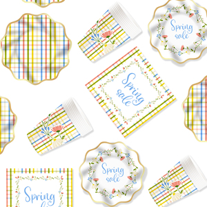 Platos de Papel Florales DAMAI, Platos Desechables con Diseño de Margaritas para Fiestas, Bodas, Despedidas de Soltera, Cumpleaños, Fiestas de Té - Product Image 2