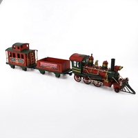 Artisanat en métal, ornement de noël, modèle de Train en fer, décoration rétro pour la maison, plateau de table, artisanat décoratif, pour la maison, 10-30CM