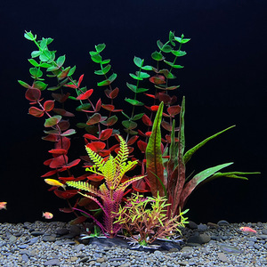 <span class=keywords><strong>Aquarium</strong></span> aménagement paysager en plastique plantes aquatiques simulation d'<span class=keywords><strong>aquarium</strong></span> plantes aquatiques micro paysage décoration ornements aquati - Product Image 5
