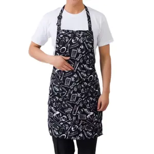 100% Polyester Il esiesistant Itchen estestaurant Aprons Fo hehef