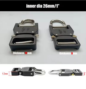 Hebilla deslizante ajustable de alta calidad de 26mm 39mm 45mm 50mm, hebilla táctica de liberación rápida con anillo en D, fabricante de hebilla de Metal - Product Image 3