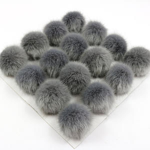 2024 vendita calda 7cm in finta pelliccia di visone pon pon di pelliccia <span class=keywords><strong>Pompon</strong></span> <span class=keywords><strong>Pompon</strong></span> con elastico per vestiti da te cappelli pantofole sandali scatole da imballaggio - Product Image 3