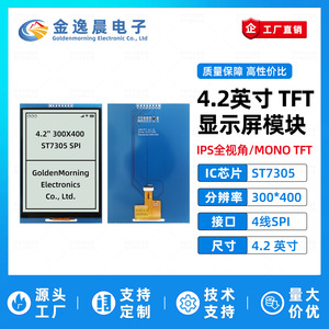 Módulo de Pantalla LCD TFT JYC de 4.2 Pulgadas, 8 Pines, Placa Azul, Controlador ST7305, 300x400 Píxeles, Interfaz SPI, Pantalla Monocromática Reflectante L1263 - Product Image 2