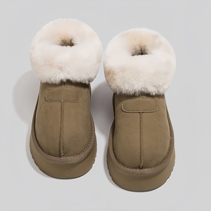 Plateforme de vente en gros : Bottes d'hiver Uggs à fourrure moelleuse pour femme, à semelle épaisse et souple, chaudes, respirantes, confortables, à enfiler, pour intérieur et extérieur - Product Image 3