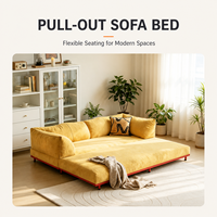 Sofá Cama 3 en 1 Ahorrador de Espacio, Multifuncional, Convertible, Modular, de Tela, para Sala de Estar, Apartamento Pequeño