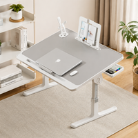 Table de chevet pliable AOR L2 à hauteur réglable et bureau d'étude avec surface en bois MDF pour usage domestique ou au bureau