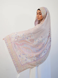 Chal de Cachemira Jacquard Personalizado de Alta Calidad Yomo 2025, Bufanda para <span class=keywords><strong>Mujer</strong></span>, Estilo Étnico, Borla de Moda, Transpirable, Agradable al Tacto - Product Image 4