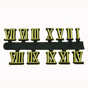 <span class=keywords><strong>Chiffres</strong></span> romains arabes rangée en plastique couleur dorée <span class=keywords><strong>horloge</strong></span> <span class=keywords><strong>murale</strong></span> cadran numéro collé pièces d'<span class=keywords><strong>horloge</strong></span> bricolage - Product Image 6
