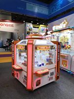 Machine de jeu d'arcade à griffes pour 4 joueurs, à pièces, machine de jeu d'arcade moyenne avec lecteur de carte de crédit