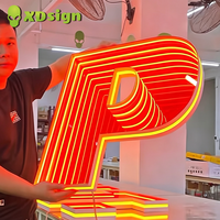 Enseigne au néon personnalisée XDsign, signalétique de devanture de magasin, éclairage publicitaire LED contrôlé par Bluetooth, étanche IP65, pour voiture