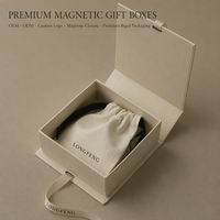 Boîte d'emballage rigide magnétique haut de gamme personnalisée, pelliculage mat, recyclable, logo personnalisé pour cosmétiques et produits de beauté pour les ongles