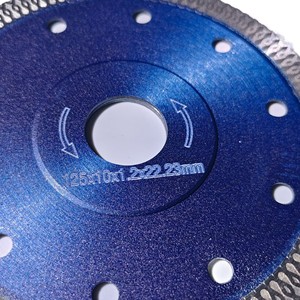 Lame de scie diamantée ultra-mince de 5 pouces de qualité industrielle OEM pour la découpe de pierre à grande vitesse, le meulage et le polissage du granit, et le marbre à maille ondulée - Product Image 5