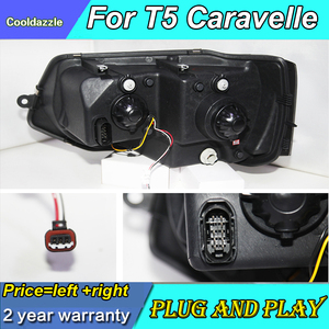 Per <span class=keywords><strong>Volkswagen</strong></span> <span class=keywords><strong>T5</strong></span> Caravelle Multivan LED faro nero alloggiamento 2011-2014 anno JY - Product Image 6