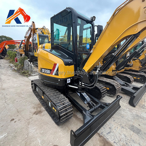 Mini-excavatrice sur chenilles Sany SY35U d'occasion, presque neuve, 3,5 tonnes, moteur Yanmar, pompe à moteur PLC, à vendre - Product Image 1