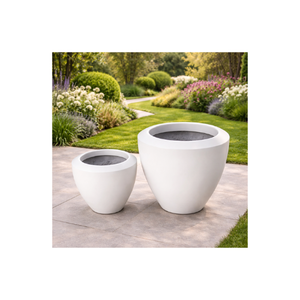 Macetas de Fibra de Vidrio Ecológicas, Ligeras y Sostenibles, de Diseño Innovador, Precio de Fábrica, Talladas a Mano, Decoración para el Hogar y Jardín - Product Image 1