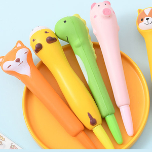 Stylos à encre gel amusants et kawaii en forme d'animaux et de fruits pour soulager le stress, pour filles - Product Image 4