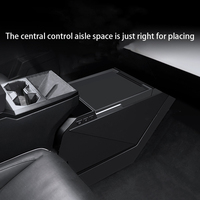 Réfrigérateur portable pour console centrale Tesla Cybertruck, mini-réfrigérateur de voiture, boîte de rangement réfrigérante, accessoires intérieurs pour véhicules électriques