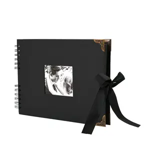 Vente en gros d'usine personnalisée DIY Windowed Scrapbook Album Set Cadeau pour Couples Amis