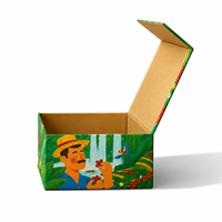 Boîte cadeau pliable magnétique en carton rigide noir, personnalisable avec logo imprimé, pour vêtements, cosmétiques, chaussures, emballage pliable