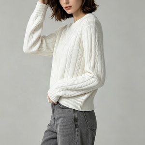 <span class=keywords><strong>Pull</strong></span> en <span class=keywords><strong>cachemire</strong></span> 100% pour <span class=keywords><strong>femme</strong></span>, tricoté sur mesure, motif jacquard, collection Tyan Wholesale. - Product Image 4