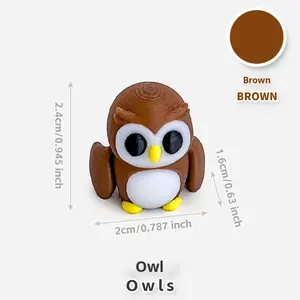 Juguetes de Animales Pequeños Impresos en <span class=keywords><strong>3D</strong></span> al por Mayor, Modelos de Simulación Coloridos para Decoración de Micropaisajes, Transfronterizo - Product Image 5