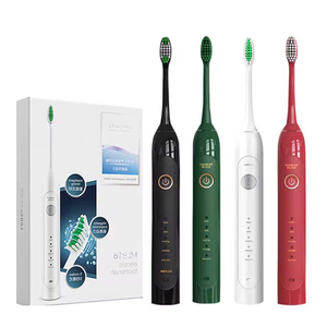 แปรงสีฟันไฟฟ้าโซนิคพร้อมหัวแปรง 2 ชิ้น IPX7 กันน้ำ ใช้ในครัวเรือน ชาร์จไฟได้ - Product Image 1