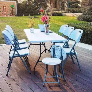 <span class=keywords><strong>Mesa</strong></span> Plegable <span class=keywords><strong>de</strong></span> Plástico Blanco para <span class=keywords><strong>Camping</strong></span> y Picnic, Fácil <span class=keywords><strong>de</strong></span> Transportar Tipo <span class=keywords><strong>Maleta</strong></span> para Exteriores - Product Image 6