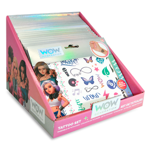 Kit de tatouages 50+ tatouages WOW Generation - Autocollant de tatouage - Autocollant à transfert d'eau + PET : 10g - Product Image 3