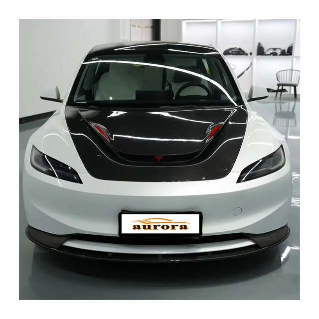 2023 New Tesla Model 3 Dry Carbon Fiber Body Kit Engine Hood tesla Model 3 2023 Accessories