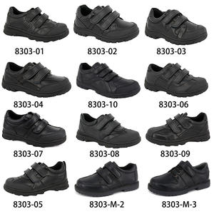 Chaussures décontractées pour enfants en cuir PU noir pour l'école, chaussures de sport pour enfants, chaussures de retour à l'école, chaussures de classe pour garçons de 9 ans - Product Image 5