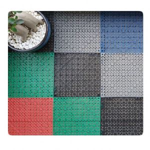 Tapis de drainage antidérapants pour terrasse, douche, cuisine, piscine drainante, bain sauna, intérieur extérieur (noir) - Product Image 5