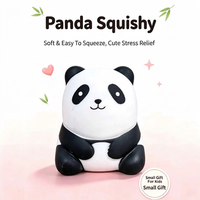 Jouet anti-stress en forme de panda mignon, jouet rebondissant doux, jouet de décompression, décoration de bureau, ensemble cadeau